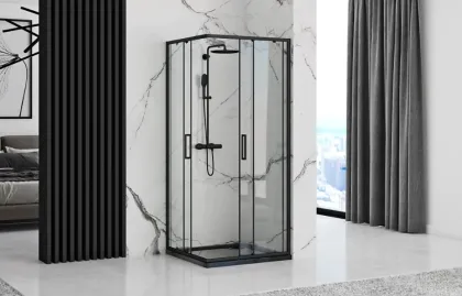 Душова кабіна REA PUNTO 90х90 BLACK — Photo 5