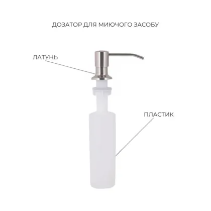 Lidz: мийка Handmade H4545 Decor 2,5/0,5 мм + K01G Корзина для кухонной мойки — Photo 5