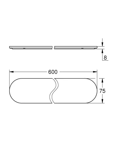 Скляна поличка Grohe Selection (41057000) — Photo 1