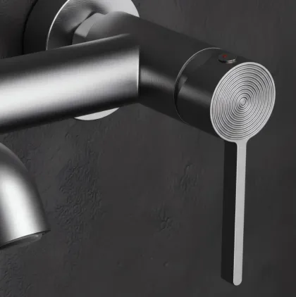 Змішувач для ванни REA FOSTER NICKEL BRUSHED з виливом — Photo 1