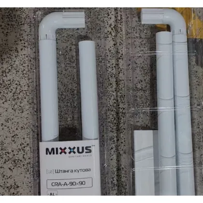 Штанга для шторки кутова Mixxus CRA-A-90x90 90x90cm (алюміній) (БЛІСТЕР) (AC3591) — Photo 5