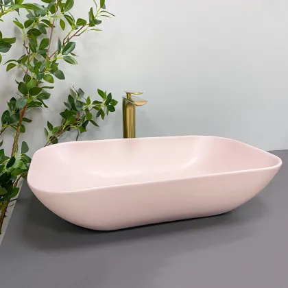 Умивальник (раковина) VBI AVEZZANO PINK MATT накладний — Photo 2