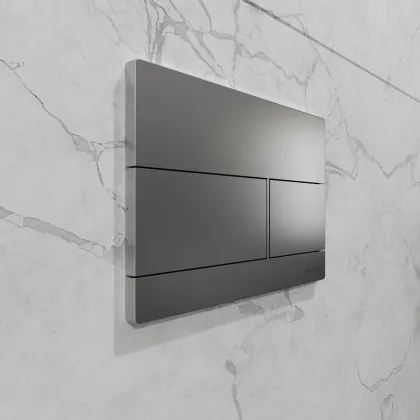 KVADRO M панель змиву polished aluminum — Photo 1