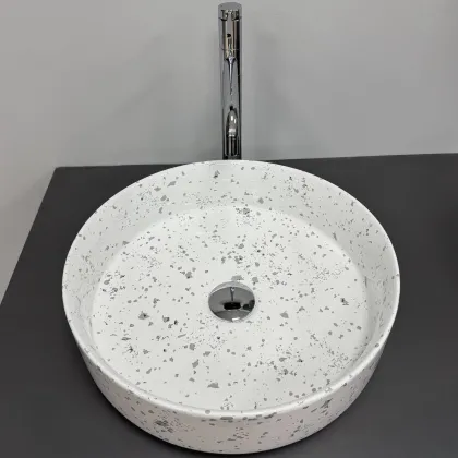 Умивальник (раковина) VBI BARI S GREY MOSAIC накладний — Photo 2