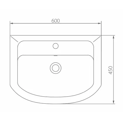 Комплект Аляска Т-6 з умивальником Проксі 60 + дзеркало — Photo 3