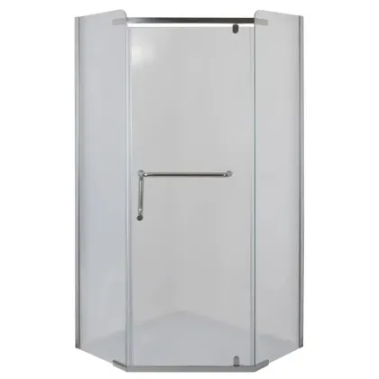 Душова кабіна без піддону Mixxus LINES SC01-90x90x185-TR CHROME прозоре скло 6мм (MI6915)