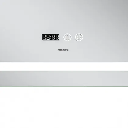 Дзеркало Mixxus Premium FLASH MR21-60x80 з Led Touch, Anti-fog, димером, регулятором яскравості, годинником (MP6617) — Photo 7