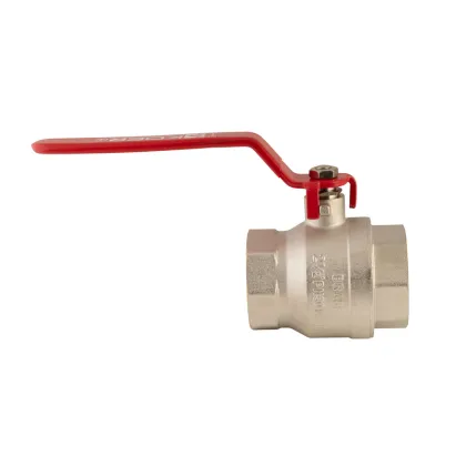 Кран кульовий Koer KR.214 - 2-1/2" FF ГГР (ручка "важіль" червона) (KR4950) — Photo 3