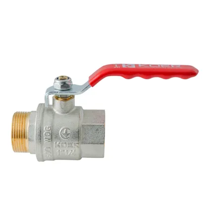 Кран кульовий ГШВ Koer Extreme KE.215-32 - 1 1/4" FM ручка "важіль" червона (KR5753) — Photo 3