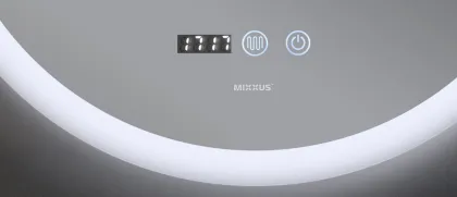 Дзеркало Mixxus PLAIN MC10-80 з Led Touch, Anti-fog, димером, регулятором яскравості, годинником (MI6932) — Photo 11
