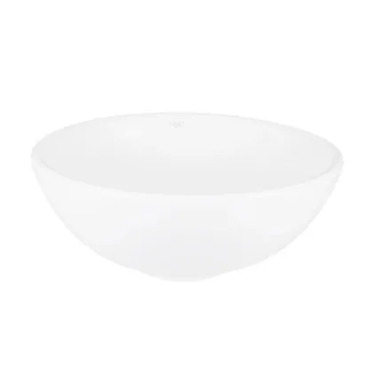 Комплект Qtap Owl: Раковина накладна кругла 400х400х155 мм White + Донний клапан PU02 — Photo 2