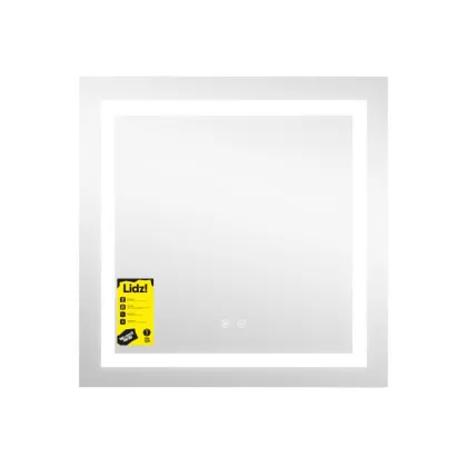Дзеркало Lidz Kubis (KU1) 700х700 з LED-підсвічуванням Touch, з антизапотіванням, з димером, рег. яскравості LDKU70070049287 — Photo 3