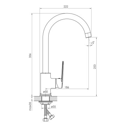 KIT 30093 набір змішувачів (4 в 1), змішувач для умивальника, змішувач для ванни, душовий гарнітур, змішувач для кухні — Photo 6