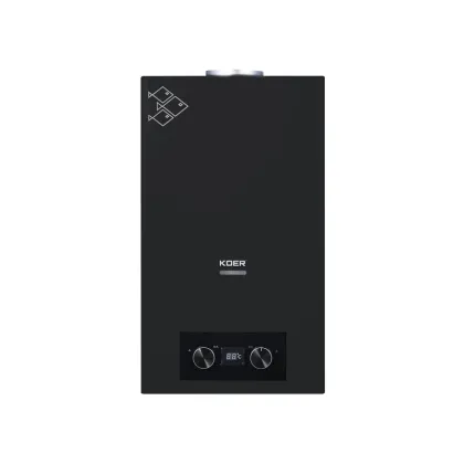 Газова колонка Koer KWH.G0110 BLACK димохідна 10 л/хв, колір чорний (KR5554) — Photo 1