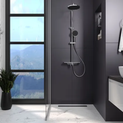 Трап лінійний AQUA 60cм та решіткою Line — Photo 3
