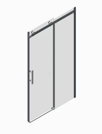 Двері в нішу Koer SR SD01-140x200-TR-01 прозоре скло Easy Clean 8мм, хром (KR5380) — Photo 15