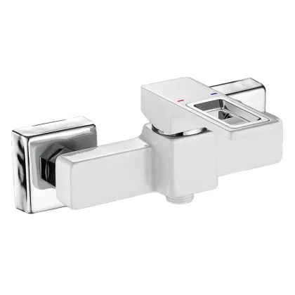 Змішувач для душової кабіни Mixxus Premium DANTE 003 White-Chrome (MI6793)