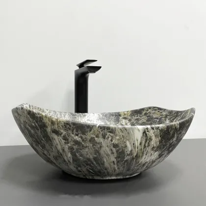 Умивальник (раковина) VBI RONTA DARK GREY STONE MATT накладний — Photo 1