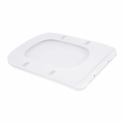 Сидіння для унітаза підлогового (Stenava) 435×345×30 мм, White, з мікроліфтом, Slim Duroplast, Quick Release QT99SC8303W Qtap — Photo 3