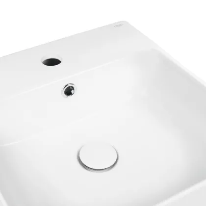 Раковина Qtap Nando B 400х420х155 White з донним клапаном QT12117040BW — Photo 4