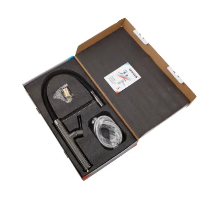 Змішувач для кухні Mixxus Premium Oliwer 017 GRAPHITE REFL.BLACK (MI6967) — Photo 4