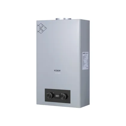 Газова колонка KOER KWH.G0110 GRAY димохідна 10 л/хв, колір сірий (KR5555) — Photo 1