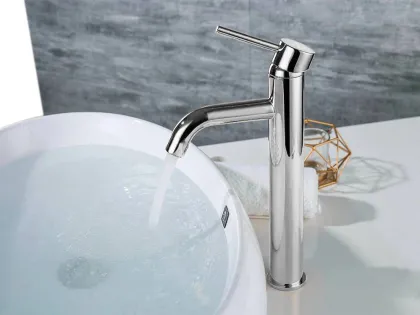 Змішувач для раковини (умивальника) REA LUNGO CHROME хром високий — Photo 3