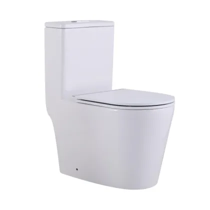 Унітаз-моноблок підлоговий Qtap Swan Ultra Quiet безобідковий з сидінням Soft-close WHITE QT16226080AW — Photo 2