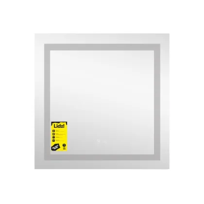 Дзеркало Lidz Kubis (KU1) 700х700 з LED-підсвічуванням Touch, з антизапотіванням, з димером, рег. яскравості LDKU70070049287 — Photo 2