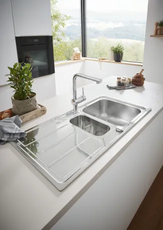 Змішувач для кухні з висувним виливом Grohe Minta (32168000) — Photo 5