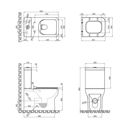 Унітаз-компакт Qtap Cardinal Soft-close QT0422C666PW — Photo 1