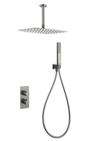 IMEX TOSCANA BRUSHED NICKEL Набір для душу термостатичний, матовий нікель