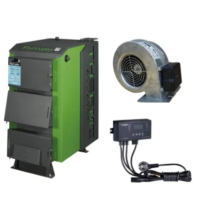 Thermo Alliance Ferrum Plus V 3.0 Котел твердопаливний сталевий FSF+ 30 + Вентилятор котла до 40 кВт, "M Plus M" + "ТА24n" Контролер для котла