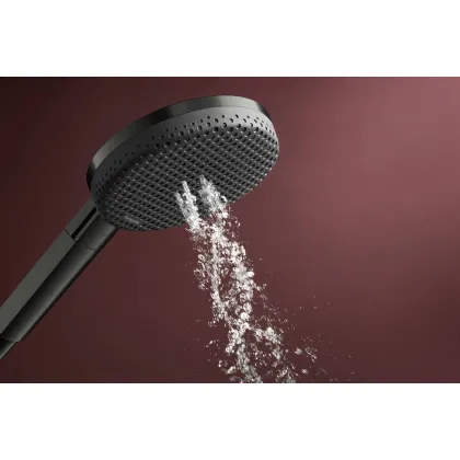 RAINDANCE ALIVE SELECT S ручний душ (3 типа струи RainAir, PowderRain, Massage), шліфованний чорний хром — Photo 3