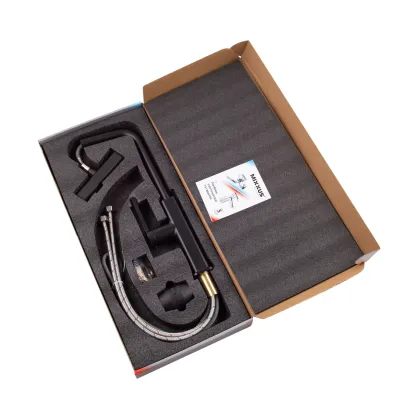 Змішувач для кухні з висувним виливом Mixxus Premium HAMMER 014 BLACK (MI6954) — Photo 4