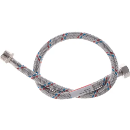 Гнучкий шланг для підключення води гайка 1/2'' - Штуцер 1/2'' (60 см) Zerix (ZX1563) — Photo 1