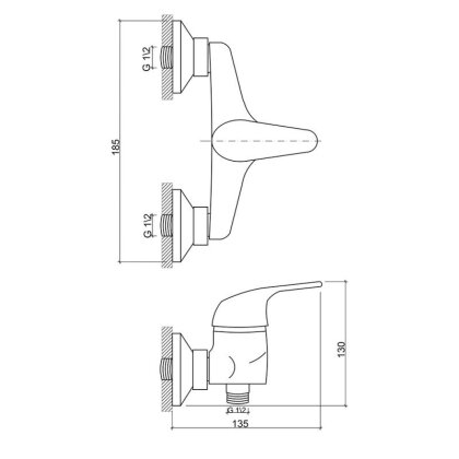 Змішувач для душу Brinex 36W 010 — Photo 1