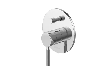 Змішувач для ванни та душу KOHLMAN ROXIN CHROME + BOX прихованого монтажу — Photo 3