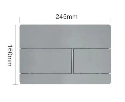KVADRO M панель змиву polished aluminum — Photo 4