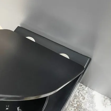 Підвісний унітаз VBI VULCANO BLACK GLOSSY — Photo 2