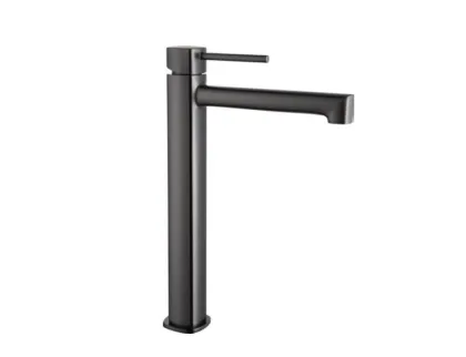 IMEX TOSCANA BLACK GUN METAL Змішувач для умивальника високий,PVD графіт