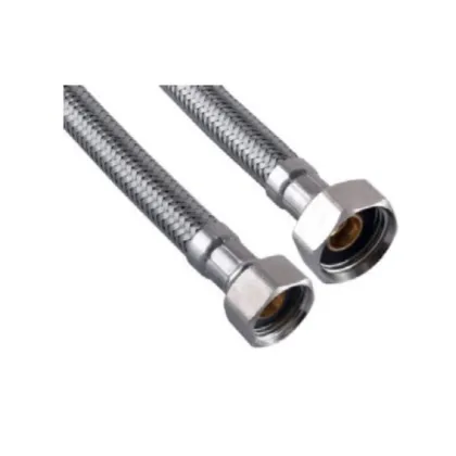 Гнучке підведення Zerix ZHN-02-FF1/2"-080 (нейлонове обплетення, гайки нерж) (ZX5141) — Photo 1