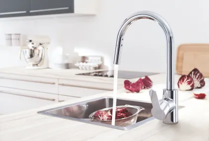 Змішувач для кухні з висувним виливом Grohe Eurostyle Cosmopolitan (31482003) — Photo 2
