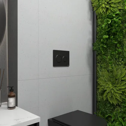 Інсталяція Koller Pool Dune 1200SL + AIR Black matt панель змиву + підвісний унітаз Kvadro з сидінням Soft-close ( змив Tornado ) — Photo 10