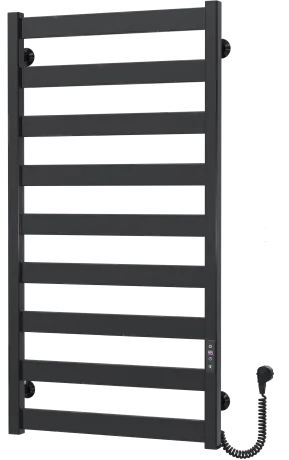 Рушникосушарка електрична Harmony П9 500х1000 Deffi фарбована сталь (Чорний, JD04, Праве підключення) — Photo 2