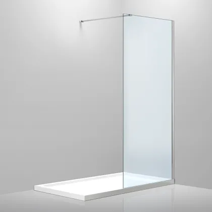 Стінка Walk-In 100*200см, гартоване прозоре скло 8мм