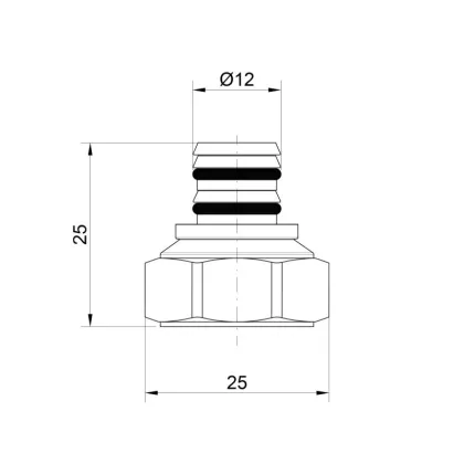 Наконечник Icma 1/2" 16х2 №98 — Photo 1