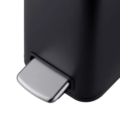 Відро для сміття з плавним закриттям прямокутне Mixxus Premium Quadro-TC0105 Black 5 л колір чорний (MI7061) — Photo 6