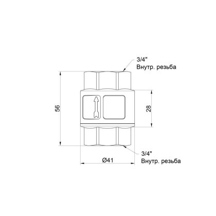 Зворотний клапан SD Forte 3/4&quot; SF240NW20 — Photo 1