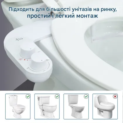 Накладка під кришку унітазу Mixxus Premium TCB-01 Універсальна, з вбудованим гігієнічним душем (MP6494) — Photo 12